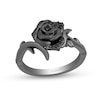 Thumbnail Image 1 of Previously Owned - Enchanted Disney Villains Maleficent 1/10 CT. T.W. Black Diamond Ring in Black Sterling Silver