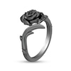 Thumbnail Image 2 of Previously Owned - Enchanted Disney Villains Maleficent 1/10 CT. T.W. Black Diamond Ring in Black Sterling Silver