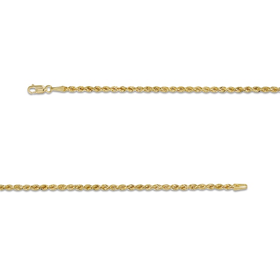 Previously Owned - 2.65mm Evergreen Rope Chain Necklace in Hollow 10K Gold - 18"