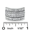 Thumbnail Image 3 of Previously Owned - 2 CT. T.W. Diamond Three Row Anniversary Band in 10K White Gold