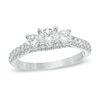 Thumbnail Image 1 of Previously Owned - Celebration Ideal 1-1/5 CT. T.W. Diamond Three Stone Engagement Ring in 14K White Gold (J/I1)