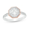 Thumbnail Image 1 of Previously Owned - 5/8 CT. T.W. Diamond Octagon Frame Engagement Ring in 14K Two-Tone Gold
