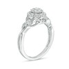 Thumbnail Image 2 of Previously Owned - 1/4 CT. T.W. Composite Diamond Frame Twist Vintage-Style Engagement Ring in 10K White Gold