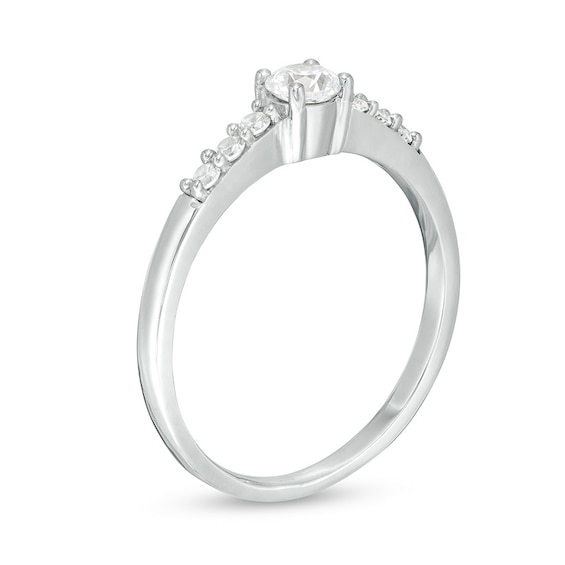 Previously Owned - 1/3 CT. T.w. Diamond Engagement Ring in 10K White Gold