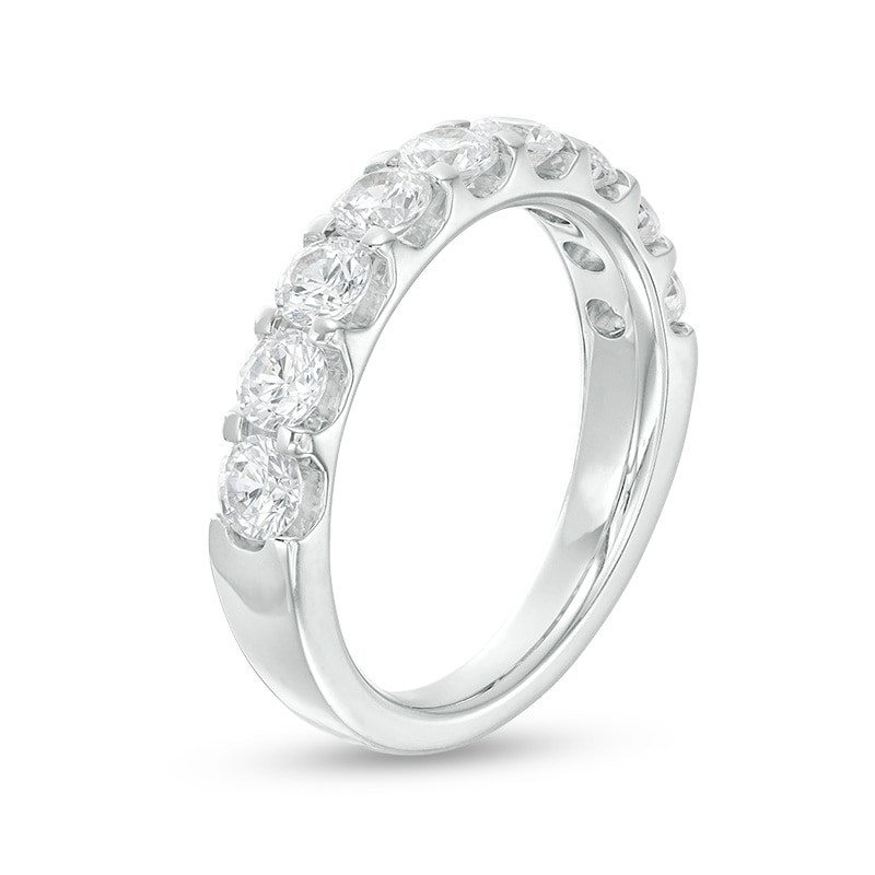 Main Image 3 of Previously Owned - 1-1/2 CT. T.W.  Diamond Nine Stone Band in 14K White Gold (I/SI2)