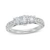 Thumbnail Image 1 of Previously Owned - 1 CT. T.W. Diamond Past Present Future® Engagement Ring in 10K White Gold