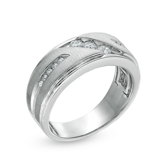 Previously Owned - 1/3 CT. T.w. Diamond Wedding Band in 10K White Gold