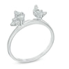 Thumbnail Image 2 of Previously Owned - 1/4 CT. T.W. Baguette and Round Diamond Solitaire Enhancer in 10K White Gold