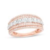 Thumbnail Image 1 of Previously Owned - 1 CT. T.W. Diamond Multi-Row Ring in 10K Rose Gold