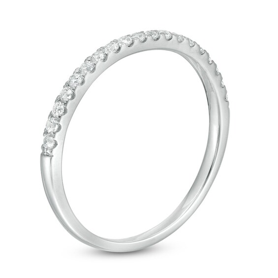 Previously Owned - 1/4 CT. T.w. Diamond Wedding Band in 10K White Gold