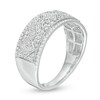 Thumbnail Image 3 of Previously Owned - 1/3 CT. T.W. Diamond Art Deco Vintage-Style Anniversary Ring in 10K White Gold