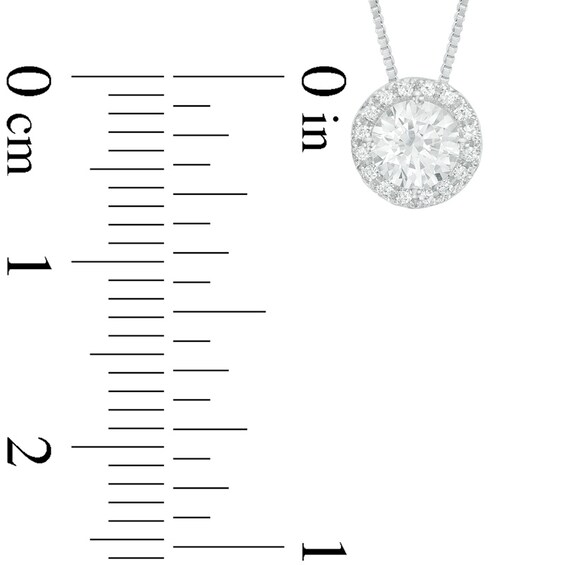 Previously Owned - 1/2 CT. T.w. Diamond Frame Pendant in 14K White Gold (J/I1)