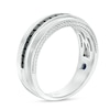 Thumbnail Image 2 of Previously Owned - Vera Wang Men's 3/4 CT. T.W. Square-Cut Black Diamond Wedding Band in 14K White Gold