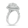 Thumbnail Image 3 of Previously Owned - 2 CT. T.W. Composite Diamond Pear-Shaped Frame Engagement Ring in 14K White Gold
