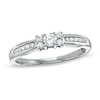 Thumbnail Image 1 of Previously Owned - 1/4 CT. T.W. Diamond Channel Engagement Ring in 10K White Gold