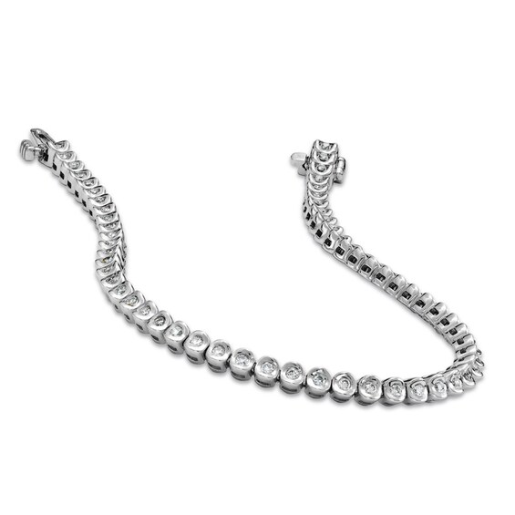 Previously Owned - 1 CT. T.w. Diamond Round Tennis Bracelet in 10K White Gold