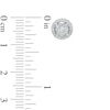 Thumbnail Image 2 of Previously Owned - 1/2 CT. T.W. Diamond Frame Circle Stud Earrings in 10K White Gold