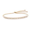 Thumbnail Image 1 of Previously Owned - 1/4 CT. T.W. Diamond Block Bolo Bracelet in 10K Gold - 9.5"