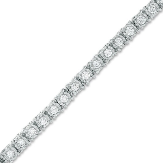 Previously Owned - 1 CT. T.w. Diamond Tennis Bracelet in 10K White Gold