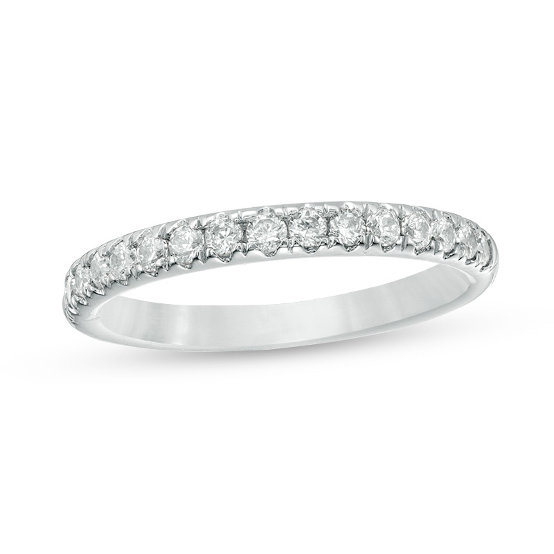 Main Image 1 of Previously Owned - 1/2 CT. T.W. Diamond Anniversary Band in 18K White Gold (I/SI2)