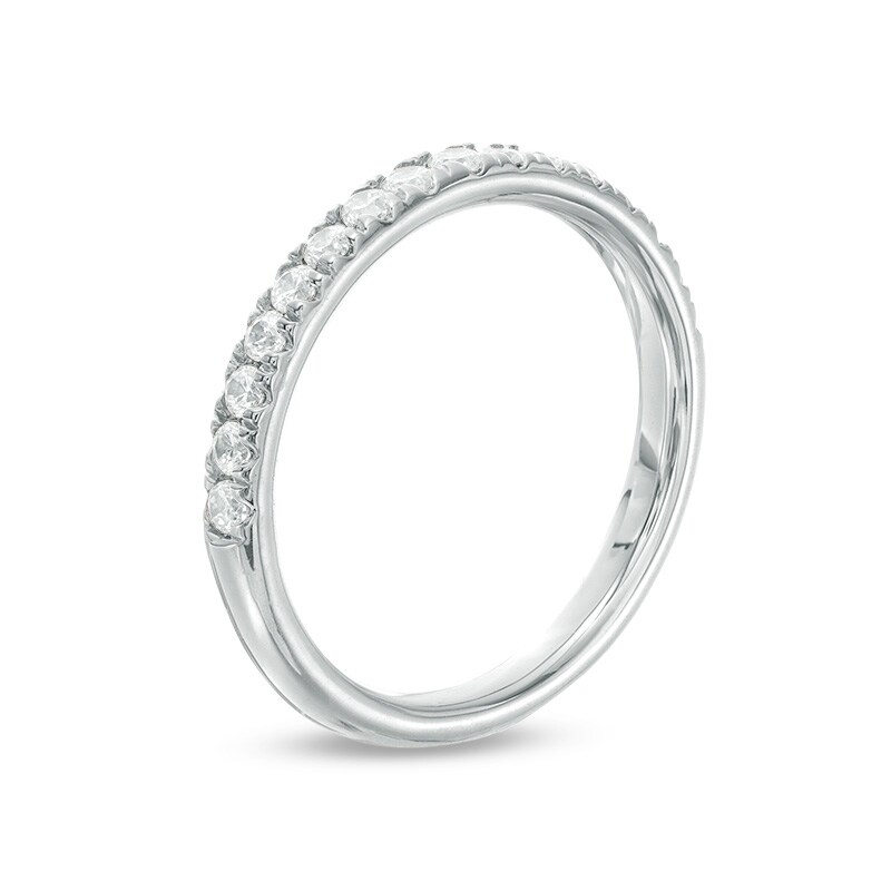 Main Image 2 of Previously Owned - 1/2 CT. T.W. Diamond Anniversary Band in 18K White Gold (I/SI2)