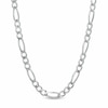 Thumbnail Image 1 of Previously Owned - Men's 7.0mm Figaro Chain Necklace in Sterling Silver - 22"