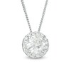 Thumbnail Image 1 of Previously Owned - 1/2 CT. T.W.  Diamond Frame Pendant in 14K White Gold (I/SI2)