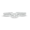 Thumbnail Image 3 of Previously Owned - Vera Wang Love Collection 3/8 CT. T.W. Diamond Contour Two Piece Band Set in 14K White Gold