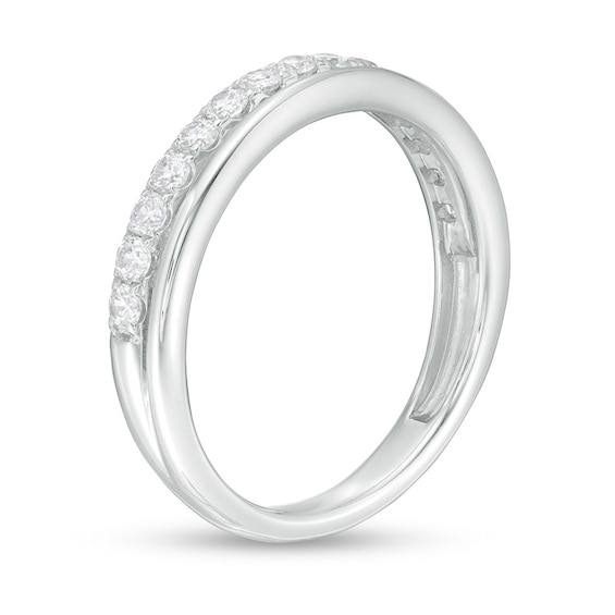 Previously Owned - 3/8 CT. T.w. Diamond Double-Row Band in 10K White Gold