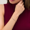Thumbnail Image 2 of Previously Owned - 1/4 CT. T.W. Diamond Alternating Infinity Bracelet in 10K Gold – 7.5"