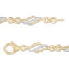 Thumbnail Image 3 of Previously Owned - 1/4 CT. T.W. Diamond Alternating Infinity Bracelet in 10K Gold – 7.5"