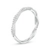 Thumbnail Image 2 of Previously Owned - 1/3 CT. T.W. Diamond Twist Band in 10K White Gold