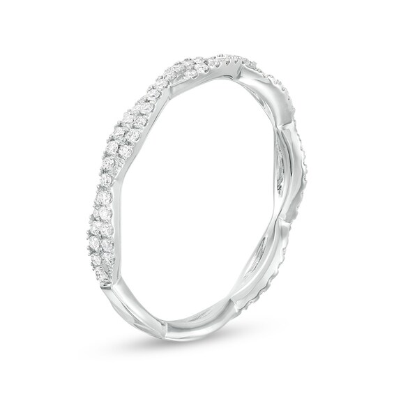 Previously Owned - 1/3 CT. T.w. Diamond Twist Band in 10K White Gold