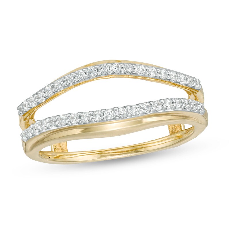 Main Image 1 of Previously Owned - 1/4 CT. T.W. Diamond Solitaire Enhancer in 14K Gold