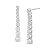 Thumbnail Image 1 of Previously Owned - Marilyn Monroe™ Collection 3/4 CT. T.W. Journey Diamond Drop Earrings in 10K White Gold