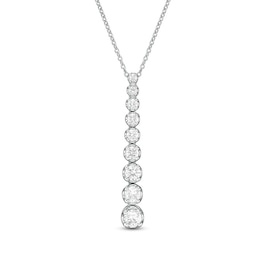 Previously Owned - Marilyn Monroe™ Collection 1 CT. T.W. Journey Diamond Pendant in 10K White Gold