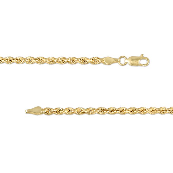 Previously Owned - 3.15mm Evergreen Rope Chain Necklace in Hollow 10K Gold - 20"