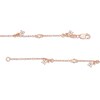 Thumbnail Image 3 of Previously Owned - 1/3 CT. T.W. Diamond Square Dangle Station Anklet in 10K Rose Gold - 10"