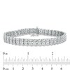 Thumbnail Image 4 of Previously Owned - 1 CT. T.W. Diamond Triple Row Twist Bracelet in Sterling Silver - 7.5"