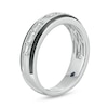 Thumbnail Image 3 of Previously Owned - Vera Wang Men's 1/2 CT. T.W. Baguette Diamond Band in 14K Two-Tone Gold