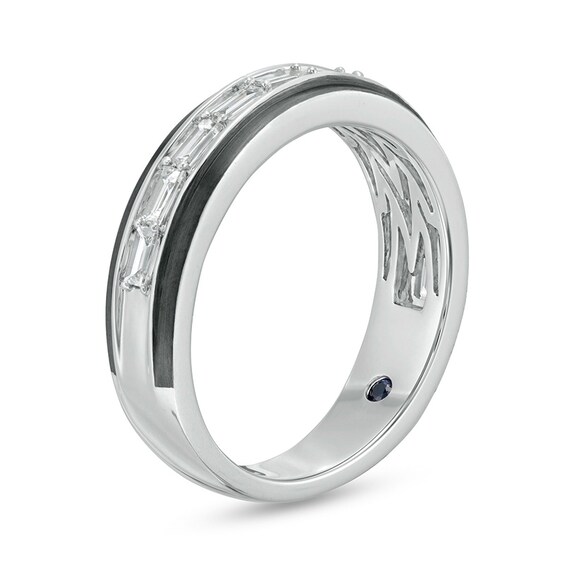 Previously Owned - Vera Wang Men's 1/2 CT. T.w. Baguette Diamond Band in 14K Two-Tone Gold