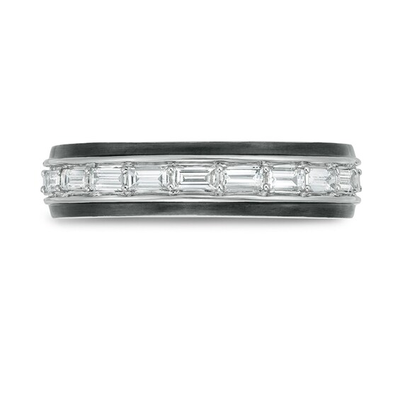 Previously Owned - Vera Wang Men's 1/2 CT. T.w. Baguette Diamond Band in 14K Two-Tone Gold