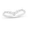 Thumbnail Image 1 of Previously Owned - 1/4 CT. T.W. Diamond Graduated Chevron Anniversary Band in 14K White Gold