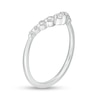Thumbnail Image 3 of Previously Owned - 1/4 CT. T.W. Diamond Graduated Chevron Anniversary Band in 14K White Gold