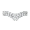 Thumbnail Image 4 of Previously Owned - 1 CT. T.W. Diamond Double Chevron Anniversary Band in 14K White Gold