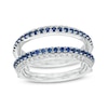 Thumbnail Image 0 of Previously Owned - Vera Wang Love Collection 1/3 CT. T.W. Diamond and Sapphire Solitaire Enhancer in 14K White Gold