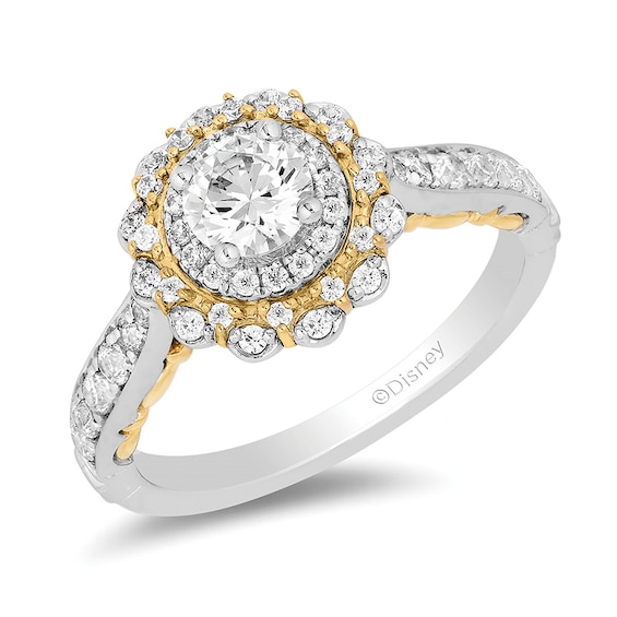 Previously Owned - Collector's Edition Enchanted Disney Beauty and the Beast 1 CT. T.w. Diamond Ring in 14K Gold