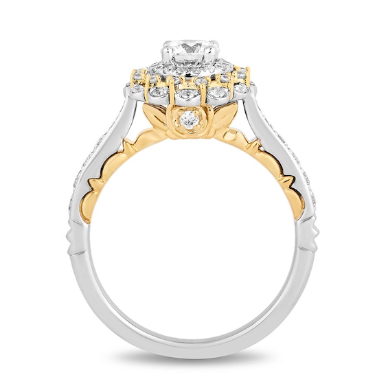Previously Owned - Collector's Edition Enchanted Disney Beauty and the Beast 1 CT. T.w. Diamond Ring in 14K Gold