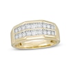Thumbnail Image 1 of Previously Owned - Men's 3/4 CT. T.W. Diamond Double Row Wedding Band in 10K Gold
