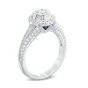 Thumbnail Image 2 of Previously Owned - Vera Wang Love Collection 1 CT. T.W. Diamond Frame Vintage-Style Engagement Ring in 14K White Gold